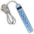 thumbnail image 1 of 6-Outlets Power Strip, Assorted Color, 1 of 1