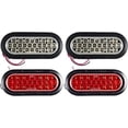thumbnail image 1 of 6"Oval 24 LED Trailer Stop Turn Tail Reverse Parking Indicator Lights 6x White, 1 of 1
