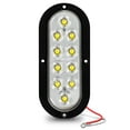 thumbnail image 1 of 6" Oval White Surface Mount LED RV Trailer Tail Lights Reverse Back Up IP67, 1 of 8