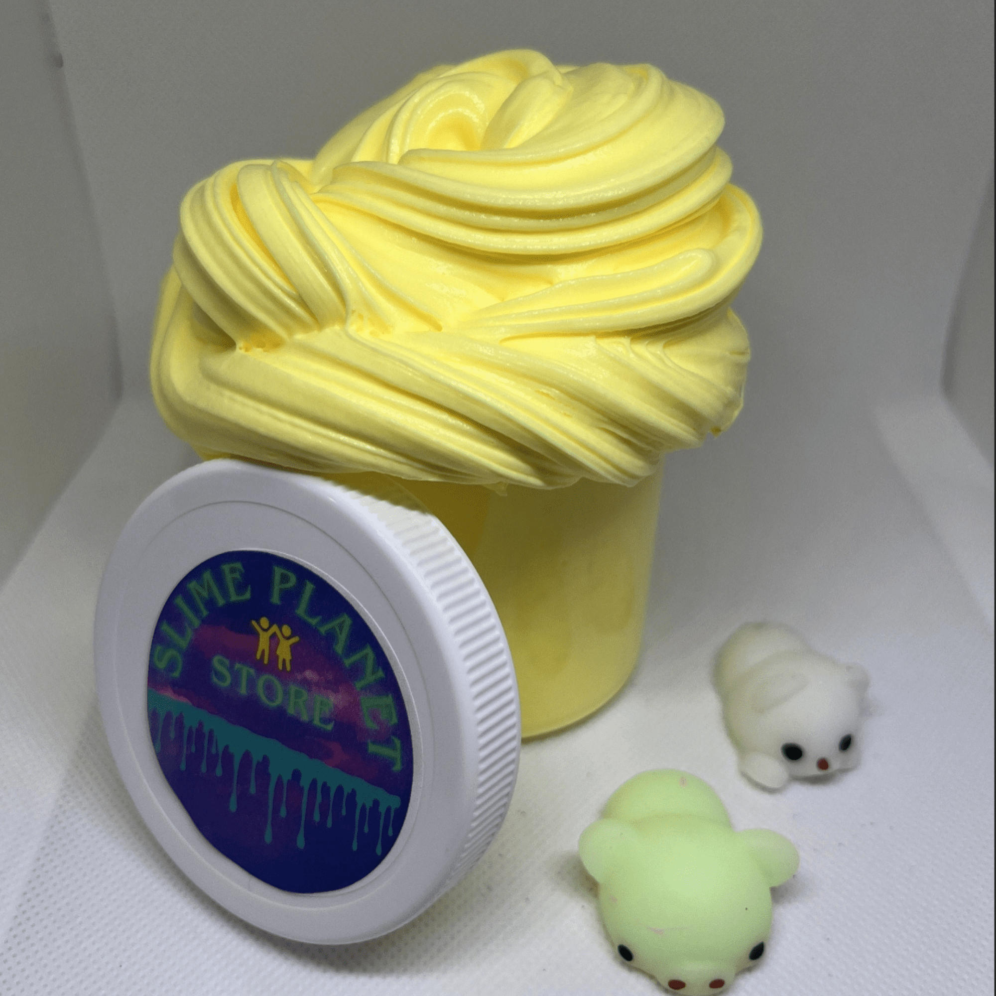 6 Oz! Electric Neon Green Putty Slime / Butter Slime/ Fluffly Slime/ Stretchy Putty/ Toys for