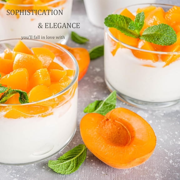 6 Oz Small Glass Bowls - Clear Dessert Cups & Serving Dips & Sauce - Microwave & Dishwasher Safe - Set of 6$$Home Decor, Kitchen, & Other