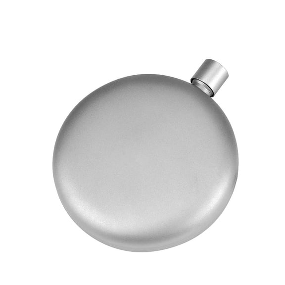 6 Oz Titanium Flask, 180 ML Round Portable Flask, Lightweight Outdoor Drink Container For Camping, Hiking, Picnic, Travel And Everyday Carry