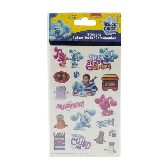 6 PACK- 4 Sheet Blues Clues Stickers