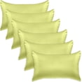 thumbnail image 1 of 6 PACK Cooling Viscose Satin Pillowcase Set with Hidden Zipper closure, Standard/Queen,Pistachio Green, 1 of 6