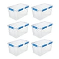 thumbnail image 1 of 6 PACK - EZY STORAGE WATERPROOF 13.2Gal/52.8Qt/50L STORAGE BOX IP67, 1 of 11