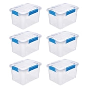 6 Pack - Ezy Storage Waterproof 4.7Gal/19Qt/18L Storage Box IP67