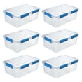 thumbnail image 1 of 6 PACK - EZY STORAGE WATERPROOF 8.4Gal/33.8Qt/32L STORAGE BOX IP67, 1 of 12