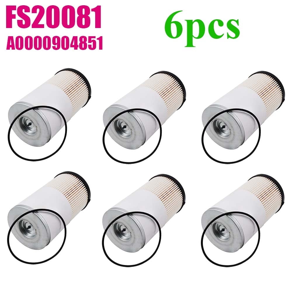6 PACK FS20081 Fuel Filter Water Separator Replace A0000904851