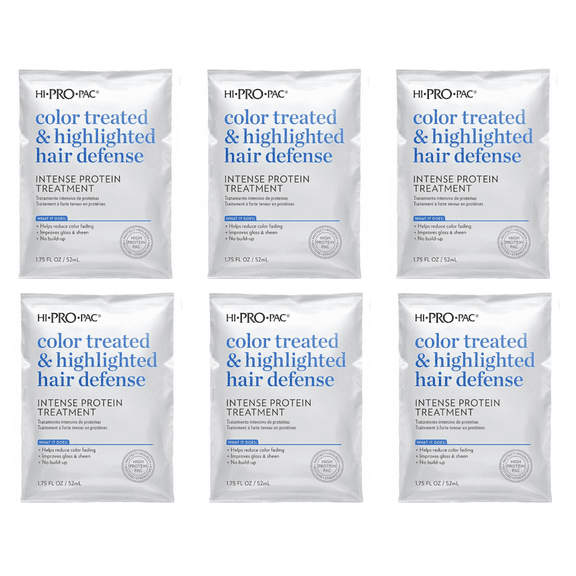 HI PRO PAC COLOR TREATED or EXTREMELY DAMAGED HAIR REPAIR -- FREE SHIPPING, PACK OF 6