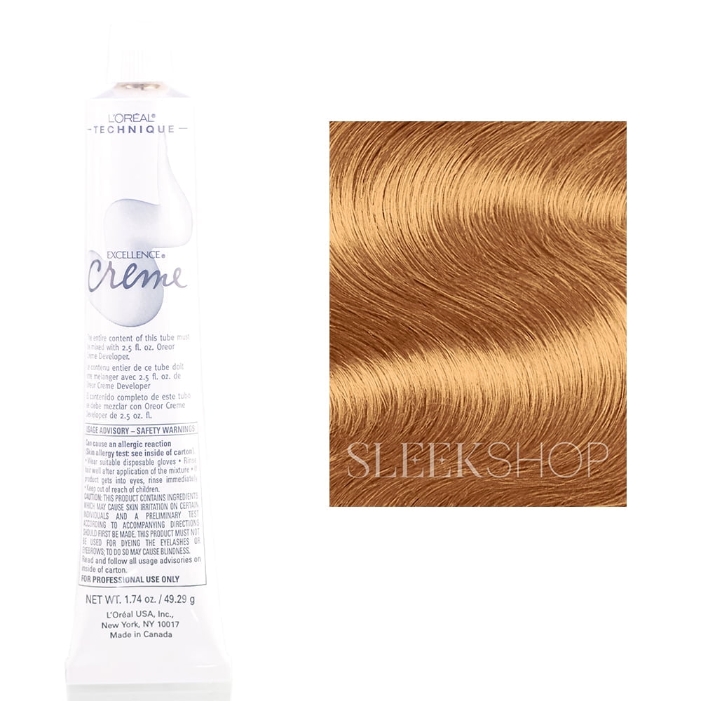 [ 6 PACK ] L'OREAL - EXCELLENCE CREAM PERMANENT HAIR COLOR [ MEDIUM GOLDEN BLONDE #8.3 ] 1.74 Oz. * BEAUTY TALK LA *