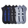 thumbnail image 1 of 6-PACK Men's Comfort Low Cut Socks, Spandex Socks, Pattern Socks, 10-13, 1 of 1