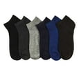 thumbnail image 1 of 6-PACK Men's Comfort Low Cut Socks, Spandex Socks, Solid Color, 9-11, 1 of 1