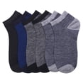 thumbnail image 1 of 6-PACK Men's Comfort Low Cut Socks, Spandex Socks, Stripes Pattern, 10-13, 1 of 1