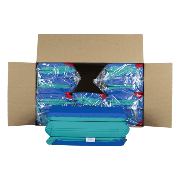 6 PACK OF 2 INCH THICK -KinderMats Jr. Daydreamer Blue/Teal Nap Mats - Ages 2 to 7 years of age