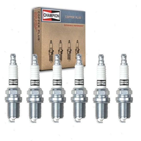 6 PACK OF CHAMPION RC12YC SPARK PLUGS OEM FOR BRIGGS AND KOHLER ENGINES E10