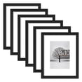 thumbnail image 1 of Sindcom 6 Pack 8x10 Picture Frames,Display Pictures 5x7 with Mat or 8 x 10 Without Mat,Gallery Wall Photo Frames, Black, 1 of 9