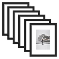 6-Pack Sindcom 8'' x 10'' Black Gallery Wall Photo Picture Frames