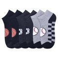 thumbnail image 1 of 6-PACK Toddler Boy's Comfort Low Cut Socks, Spandex Socks, Ball Pattern, 2-3, 1 of 1