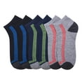 thumbnail image 1 of 6-PACK Toddler Boy's Comfort Low Cut Socks, Spandex Socks, Stripes Socks, 2-3, 1 of 1