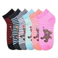 thumbnail image 1 of 6-PACK Women's Comfort Low Cut Socks, Spandex Socks, BEAR, 6-8, 1 of 1
