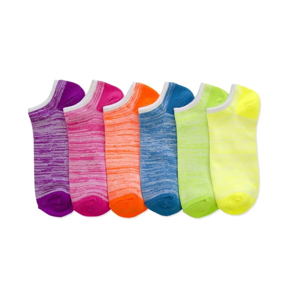 6-PACK Women's Comfort Low Cut Socks, Spandex Socks, MESSYSDN, 6-8