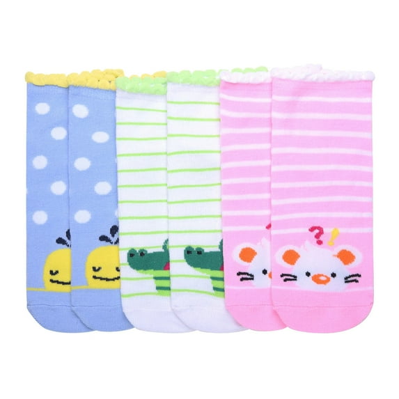 6-PACK Women's Comfort Low Cut Socks, Spandex Socks, SCANI, 6-8