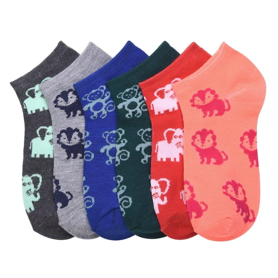 6-PACK Women's Comfort Low Cut Socks, Spandex Socks, ZOO, 6-8