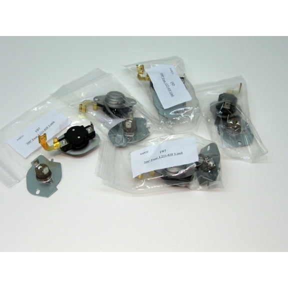 6 PACK of N197 Limit & Thermal Thermostat Kit for Whirlpool Kenmore 279816