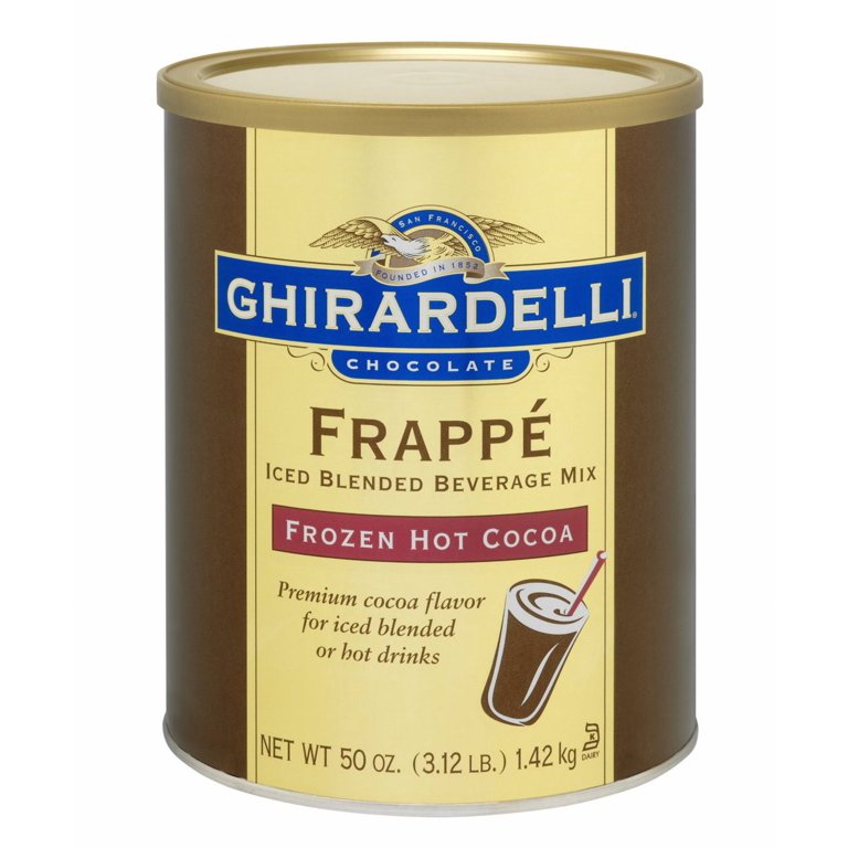 Ghirardelli Frozen Hot Cocoa Frappe mix Can 3.12 Pounds - Walmart.com