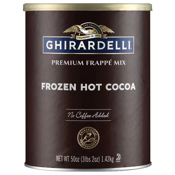 Ghirardelli, Frozen Hot Cocoa Frappe Mix, 3.12 Pounds, No Added