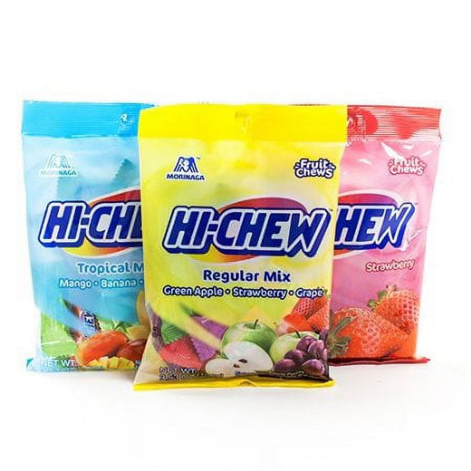 6 PACKS : Hi Chew Fruit Chews Individually-Wrapped Candy 3.53 Oz Bag - Regular mix