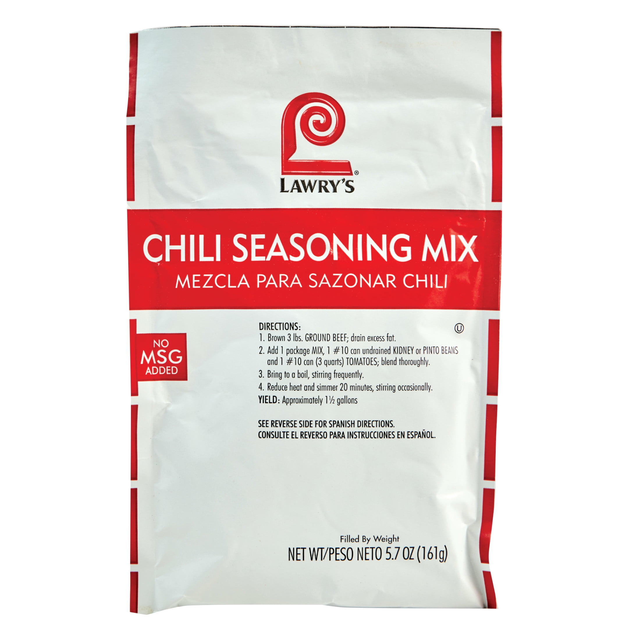 Lawry's Kosher Chili Seasoning Mix, 5.7 oz Packet