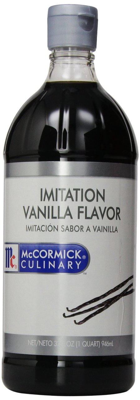 6 PACKS : McCormick Imitation Vanilla Flavor, 32-Ounce Plastic Bottle