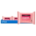 thumbnail image 1 of (6 pack) Neutrogena Oil-Free Facial Cleansing Wipes, Pink Grapefruit, 25 Count, 1 of 13