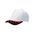thumbnail image 1 of 6 PANEL BRUSHED CANVAS CAP, White Black, 1 of 1
