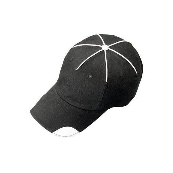 6 PANEL COTTON TWILL CAP - Black