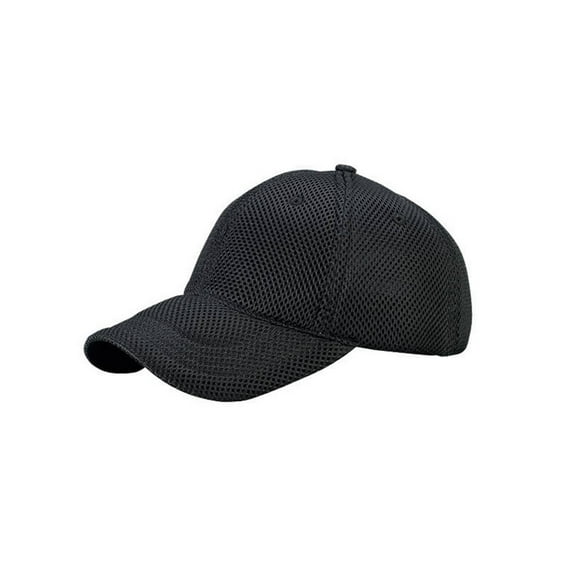 6 PANEL MESH CAP, Black