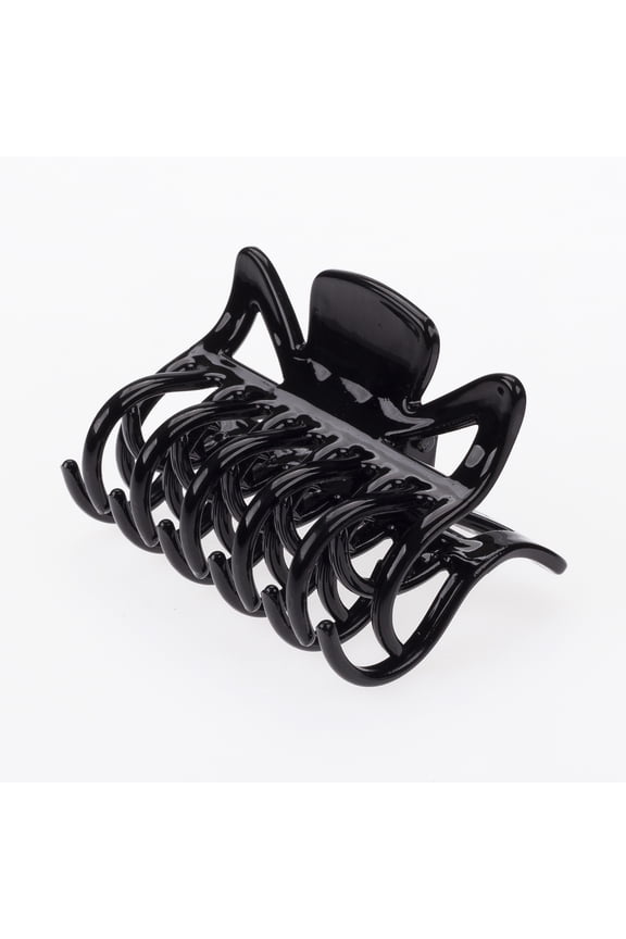 6 PC Black Color Medium Claw Clip : the Ultimate in Hair Styling! Clips Girl Brand