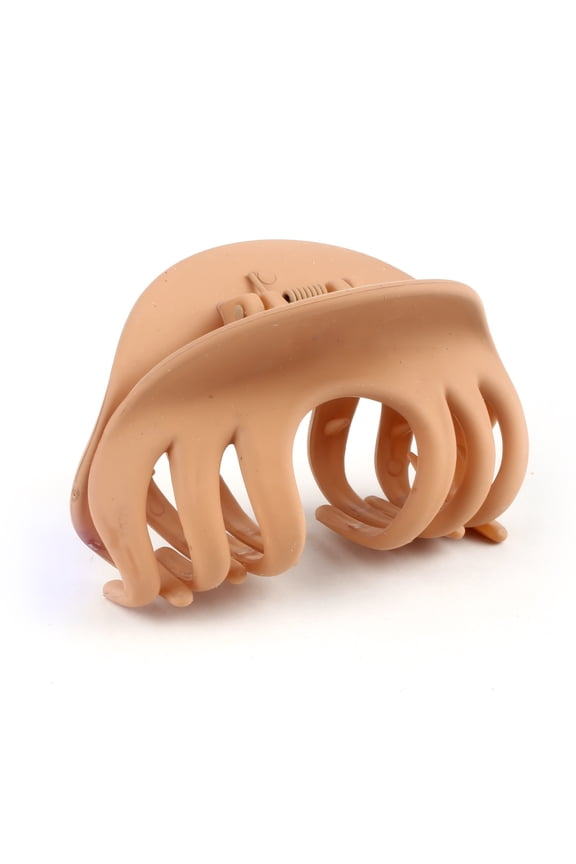 6 PC Brown Color Medium Claw Clip : the Ultimate in Hair Styling! Clips Girl Brand