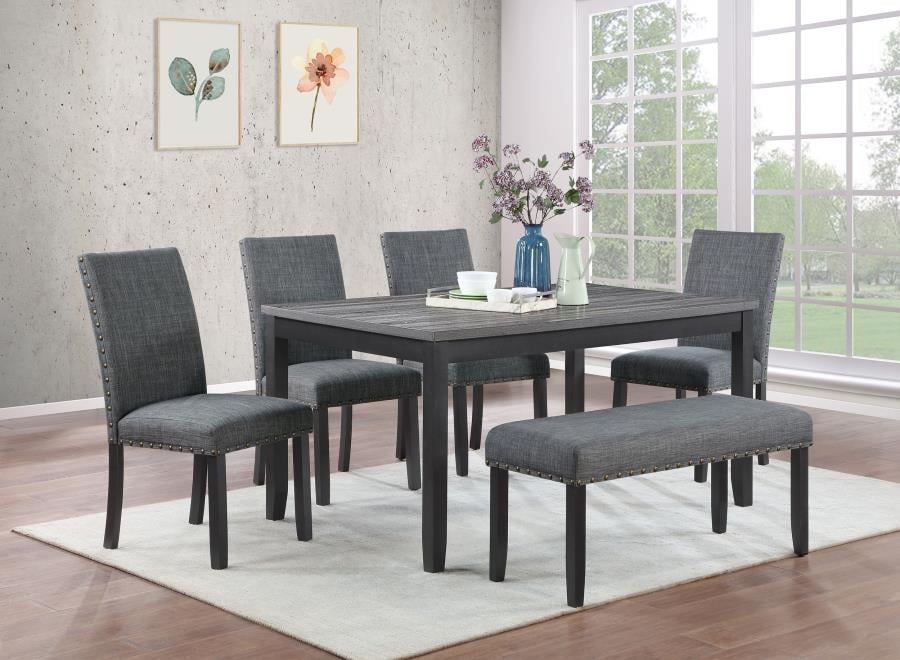 6 PC DINING SETS Six seating dining set includes Liberia Ubuy