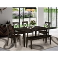 thumbnail image 1 of 6 PC Dining room set-Kitchen Table and 4 Chairs and a Bench, 1 of 6