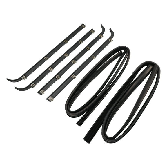 6-PC Door Window Channel Weatherstrip Dust Seal Kit for Ford F-150 F-250 F-350 Super Duty