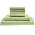 thumbnail image 1 of 6-PC Full Egyptian 400-TC Cotton Sheet Set - 12" Deep Pockets with 1 Fitted Sheet, 1 Oversized Flat Sheet 4 Pillowcases - Sage, 1 of 7