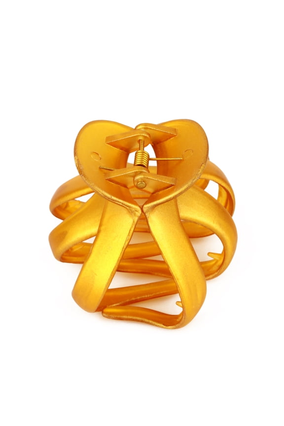 6 PC Golden Color Hair Claw Clip: The Ultimate in Hair Styling! Clips Girl Brand