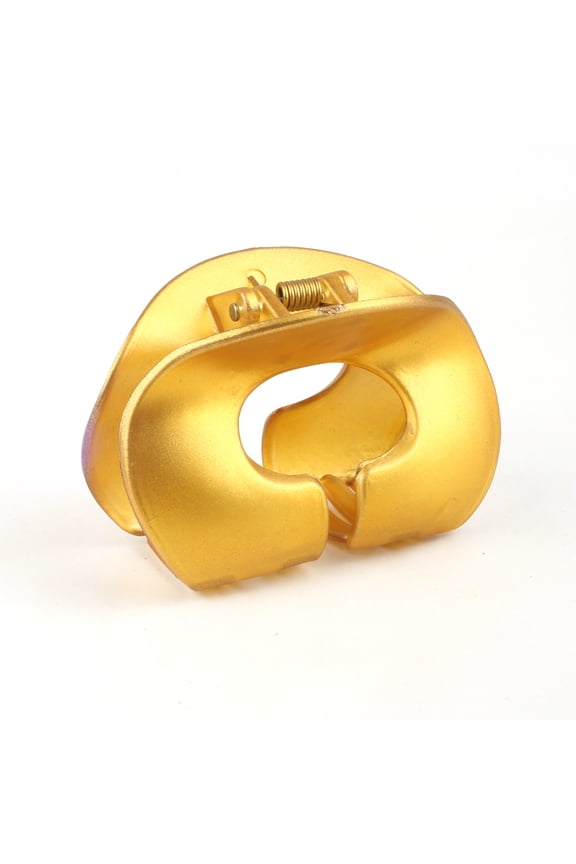 6 PC Golden Color Medium Claw Clip : the Ultimate in Hair Styling! Clips Girl Brand