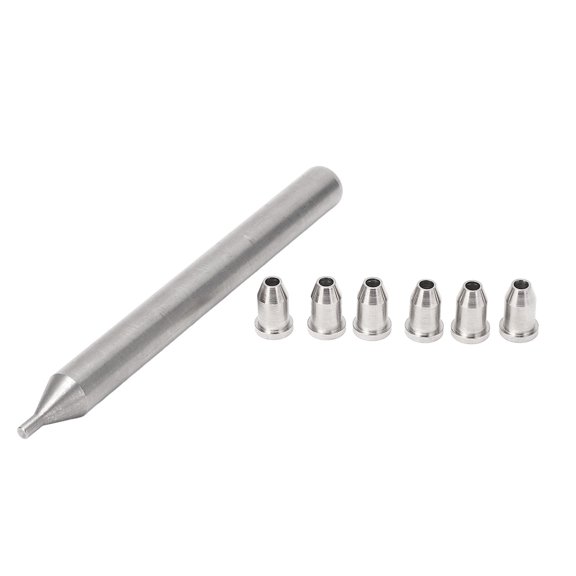 6-PC Metal Guitar String Ferrules with Installation Tool, Enhances Resonance and Sound Clarity