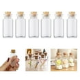thumbnail image 1 of 6 PC Mini Glass Jars Cork Lids Storage Containers Crafts Wedding Favors Sand Jar, 1 of 5