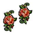 thumbnail image 1 of 6 PC Regina Rose Embroidered Iron-On Patch Appliques, 1 of 1
