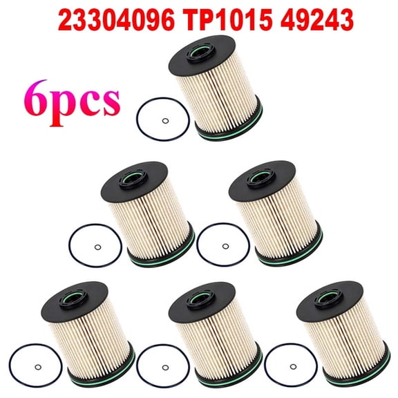 6 PC Replacement Fuel Filter Kit & Gaskets 23304096 TP1015 For Chevrolet /GMC