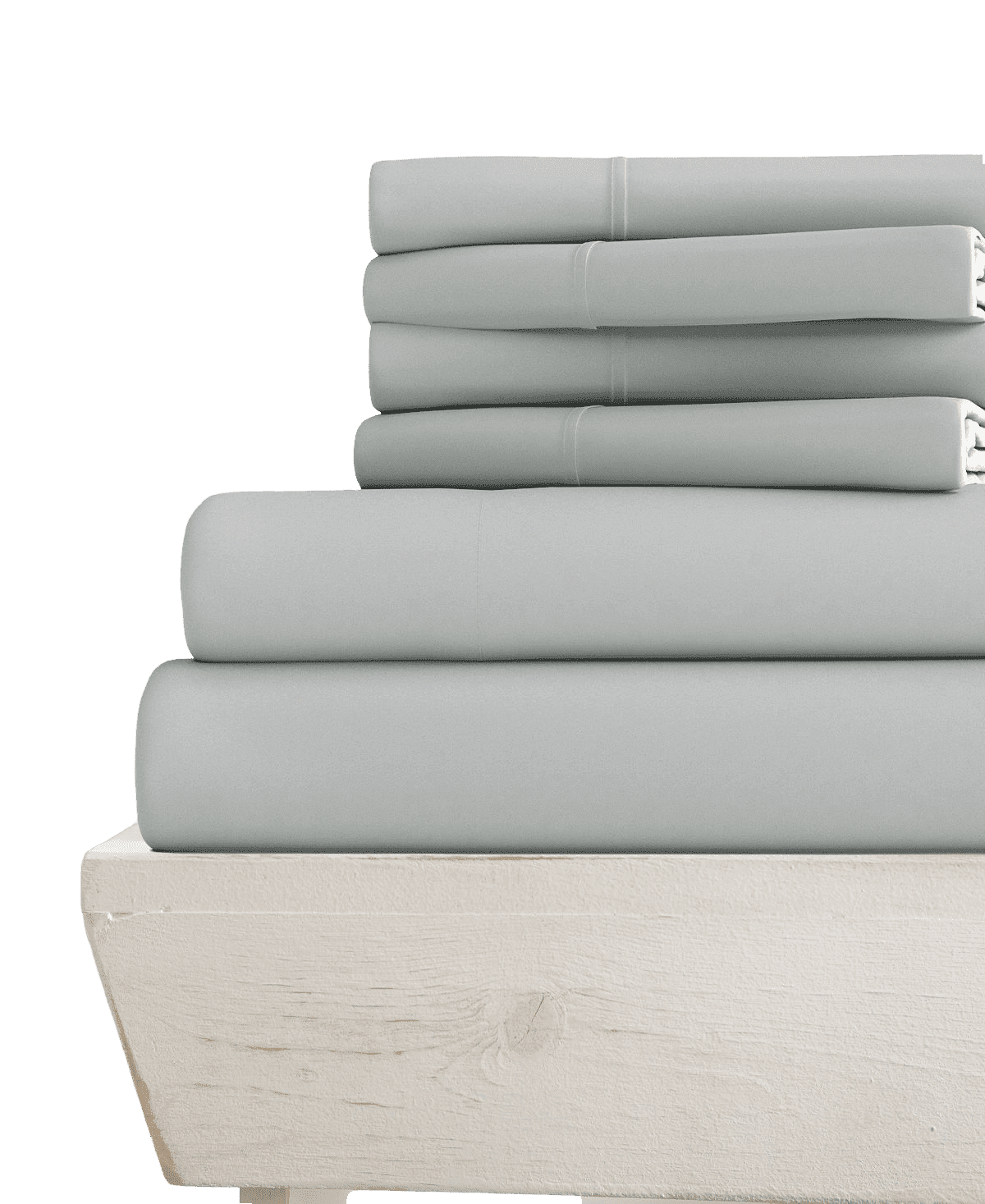 6PC Short King Giza Sheets (Extra Pillowcases, Fitted Sheet & Flat